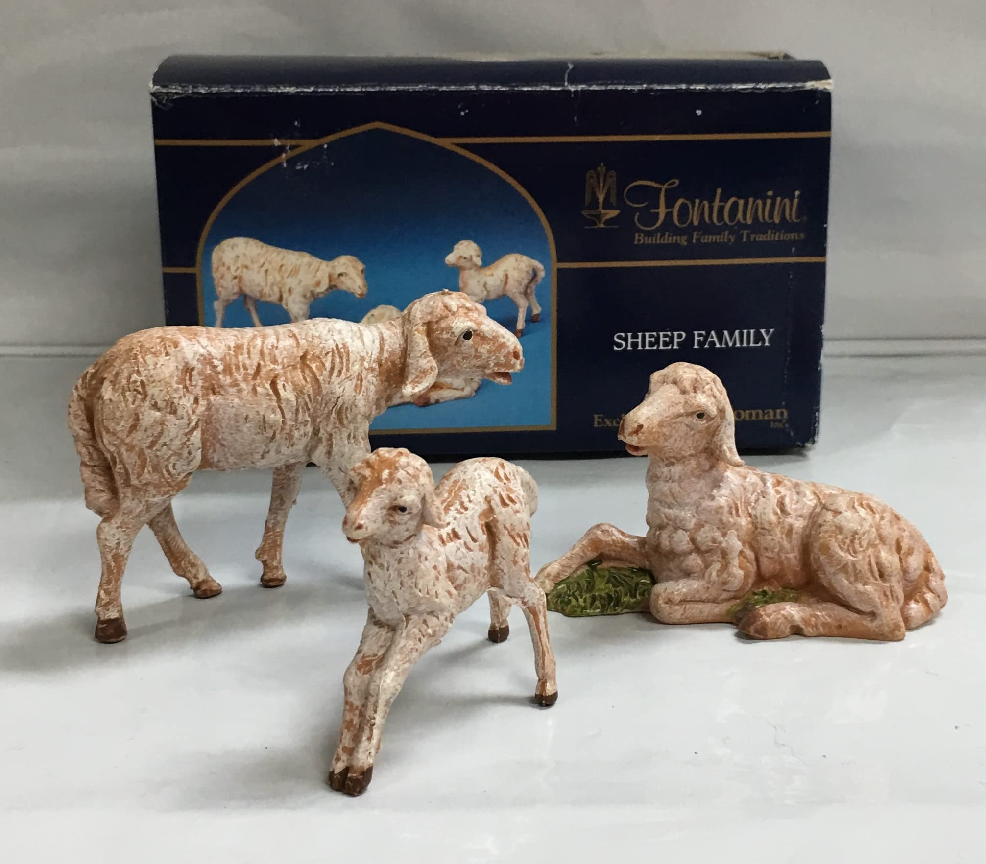 Amazon.com: Fontanini by Roman Inc., 3 Piece Set of Sheep Family
